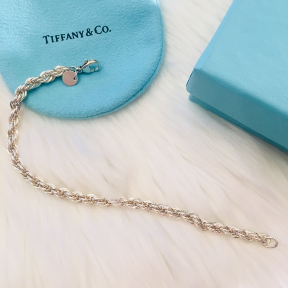 Tiffany & Co. Sterling Silver Rope Bracelet. - Picture 5 of 5